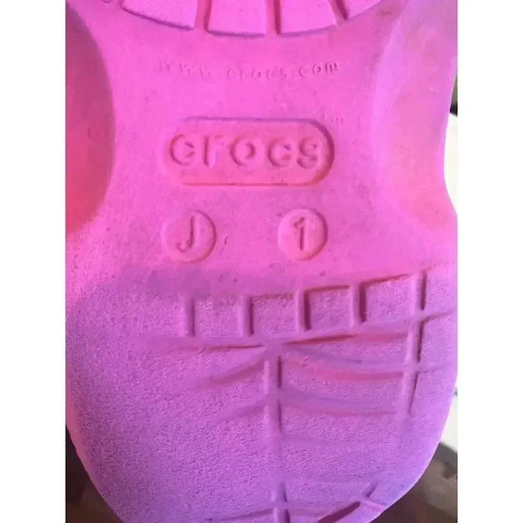 CROCS BAYA CLOG PINK JUNIOR SIZE 1 - Picture 5 of 5